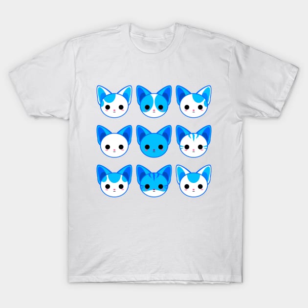 Cute Blue Sphynx Cats T-Shirt by alien3287